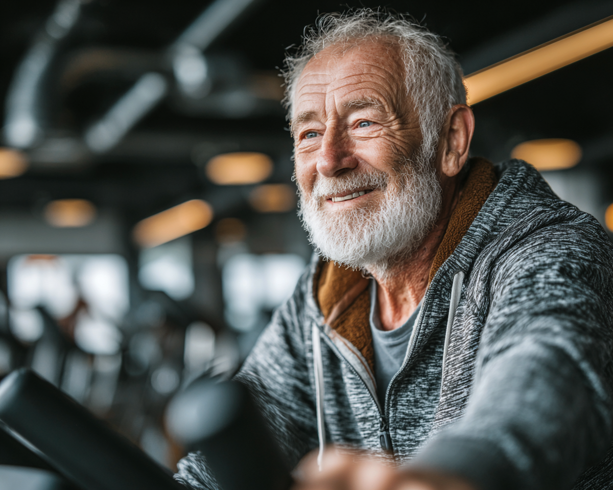 Група людей різного віку займається фітнесом разом